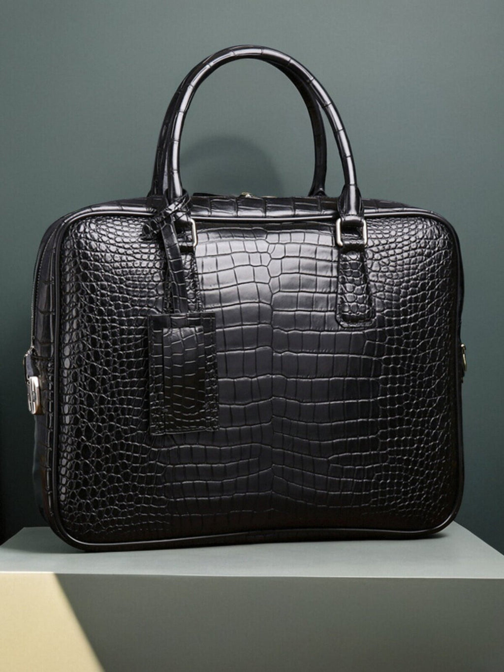 Men's Crocodile Leather Briefcase