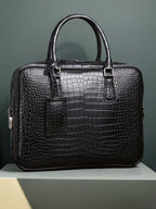 Men's Crocodile Leather Briefcase