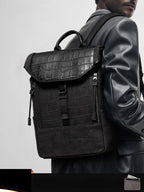 Men's Crocodile Leather Backpack