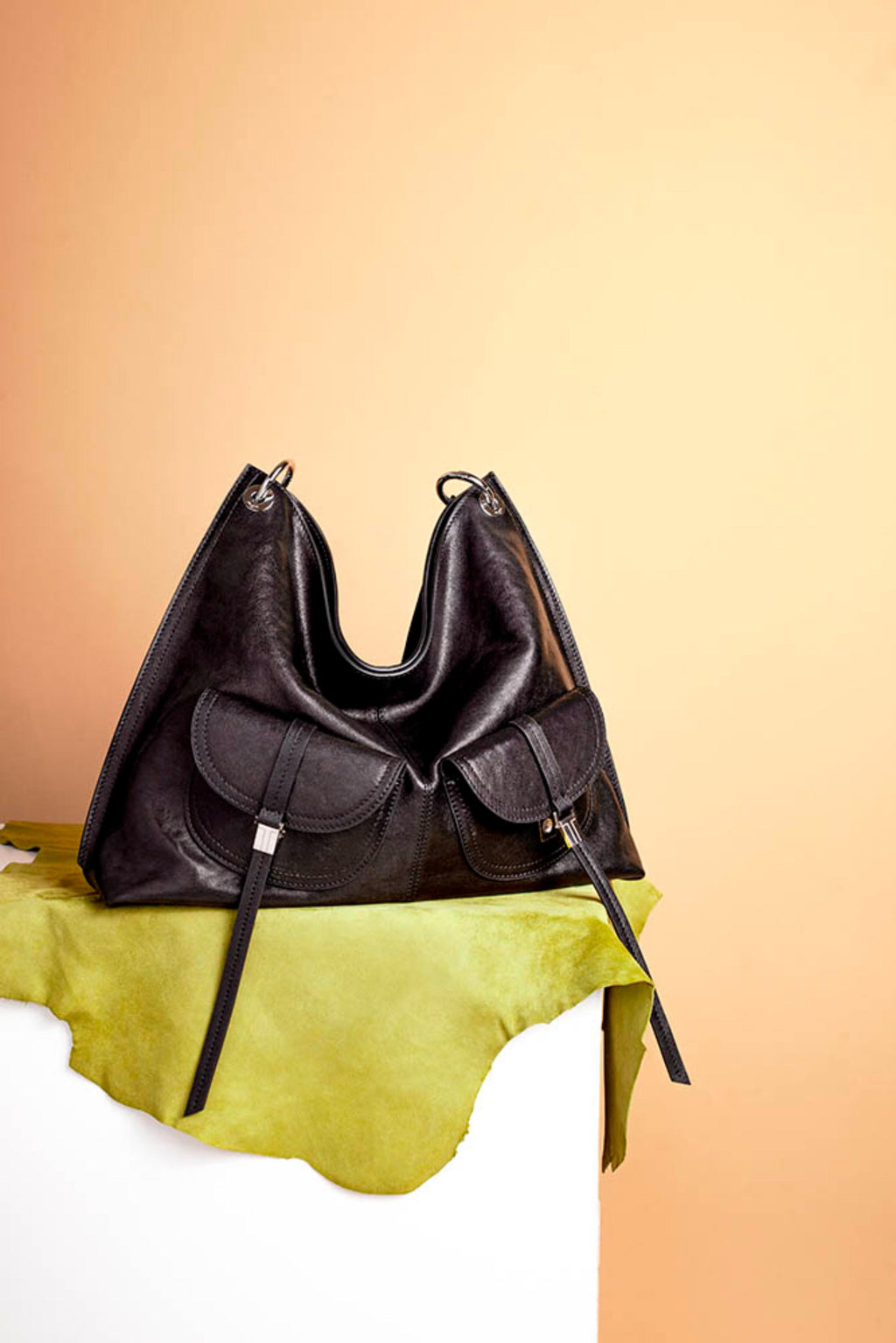 BLAVA Veg-Tanned Pocket Hobo Bag
