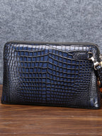 Men's Crocodile Leather Clutch Bag