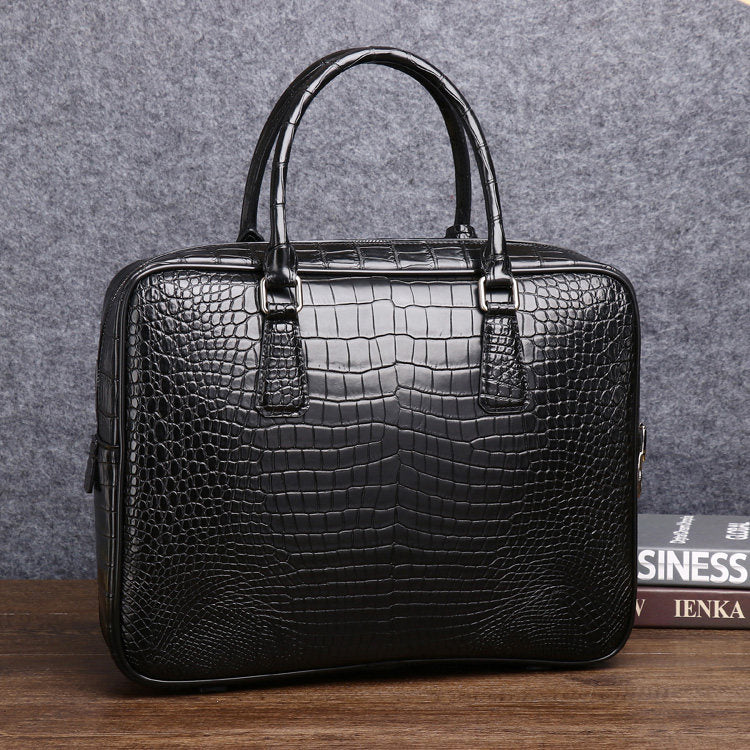 Men's Crocodile Leather Briefcase