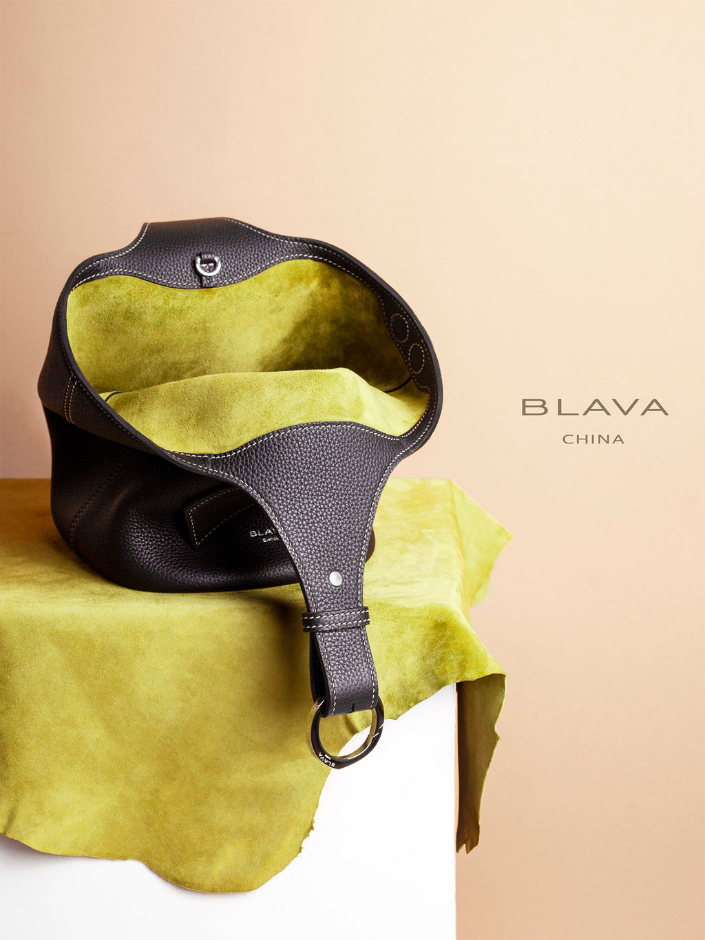 BLAVA Leather Bucket Bag