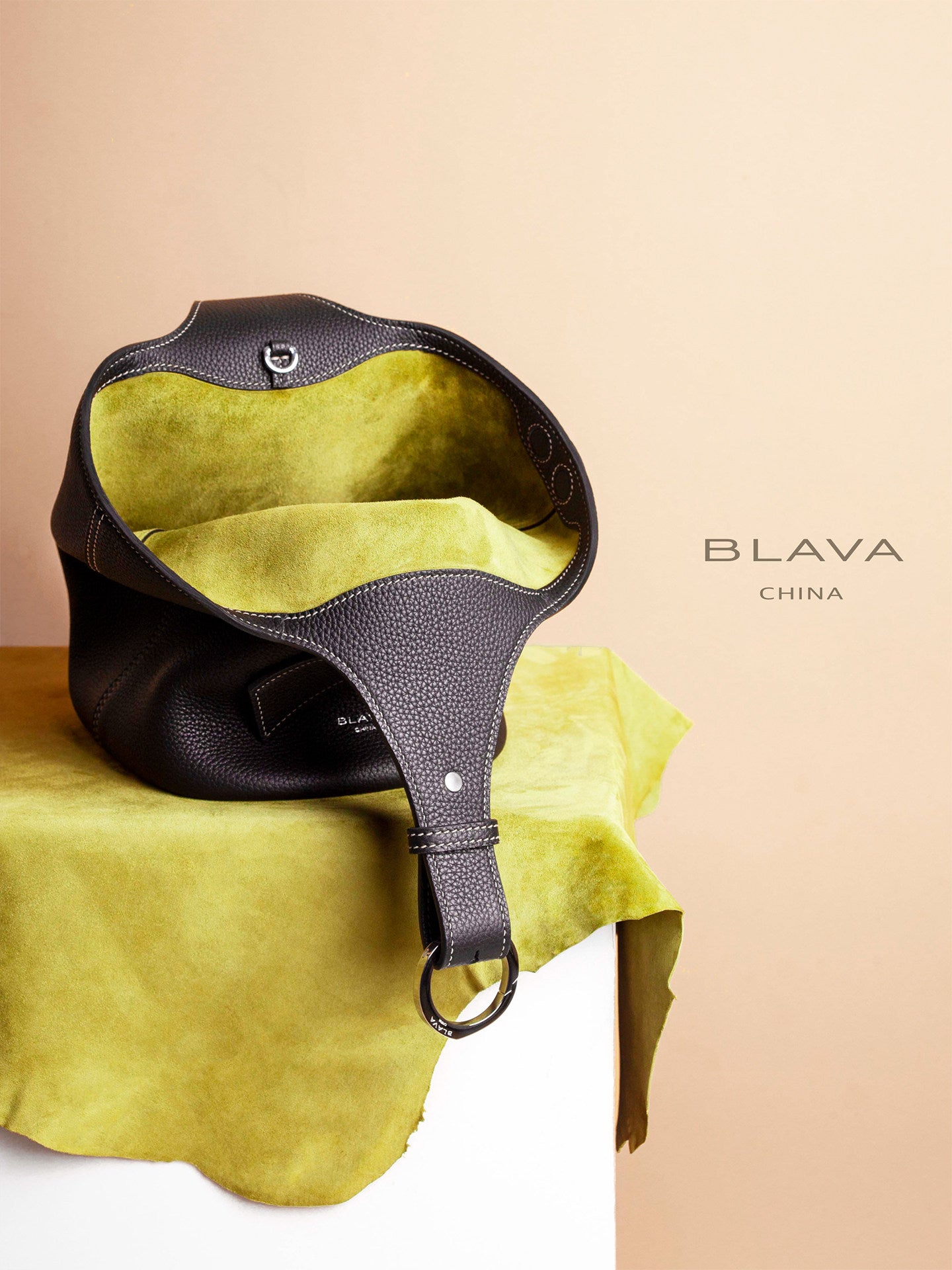 BLAVA Leather Bucket Bag