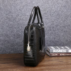 Men's Crocodile Leather Briefcase
