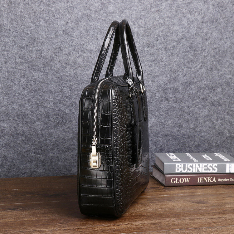Men's Crocodile Leather Briefcase