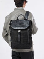 Men's Crocodile Leather Backpack