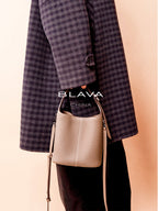 BLAVA Togo Leather Bucket Bag