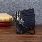 Men's Crocodile Leather Clutch Bag