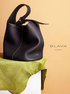 BLAVA Leather Bucket Bag