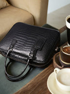 Men's Crocodile Leather Briefcase