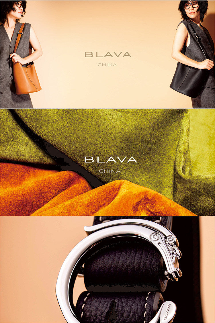 BLAVA Leather Bucket Bag