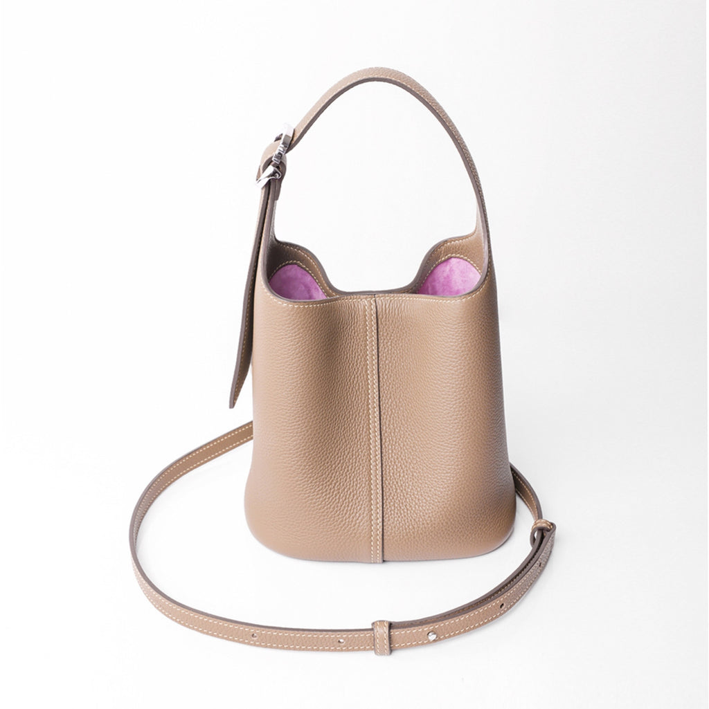BLAVA Togo Leather Bucket Bag