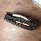 Men's Crocodile Leather Clutch Bag
