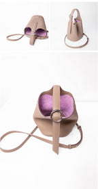 BLAVA Togo Leather Bucket Bag