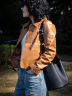 BLAVA Leather Bucket Bag