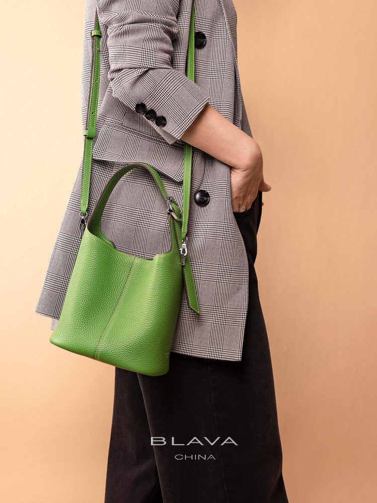 BLAVA Leather Bucket Bag