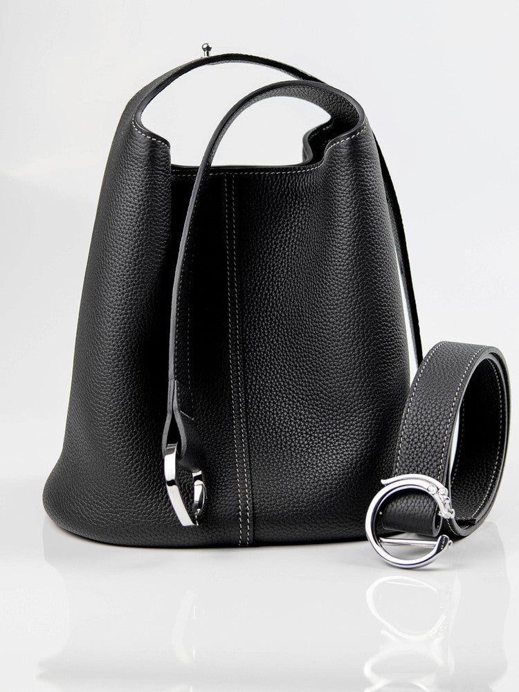 BLAVA Leather Bucket Bag