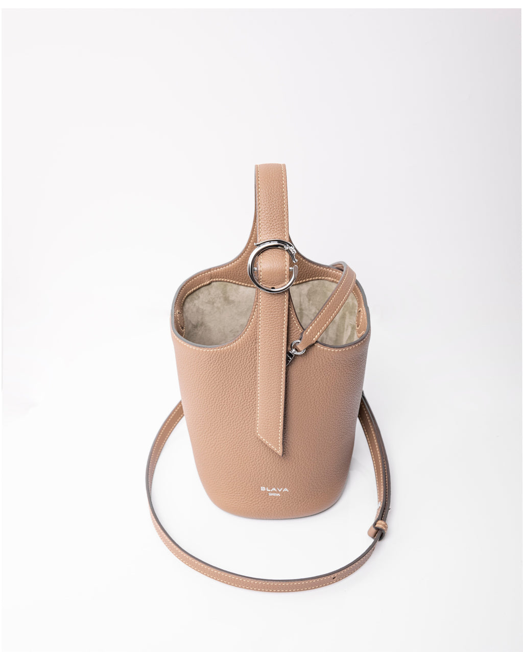BLAVA Togo Leather Bucket Bag