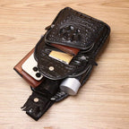 Men's Crocodile Leather Sling Bag