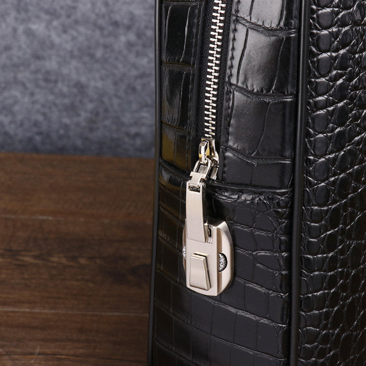 Men's Crocodile Leather Briefcase