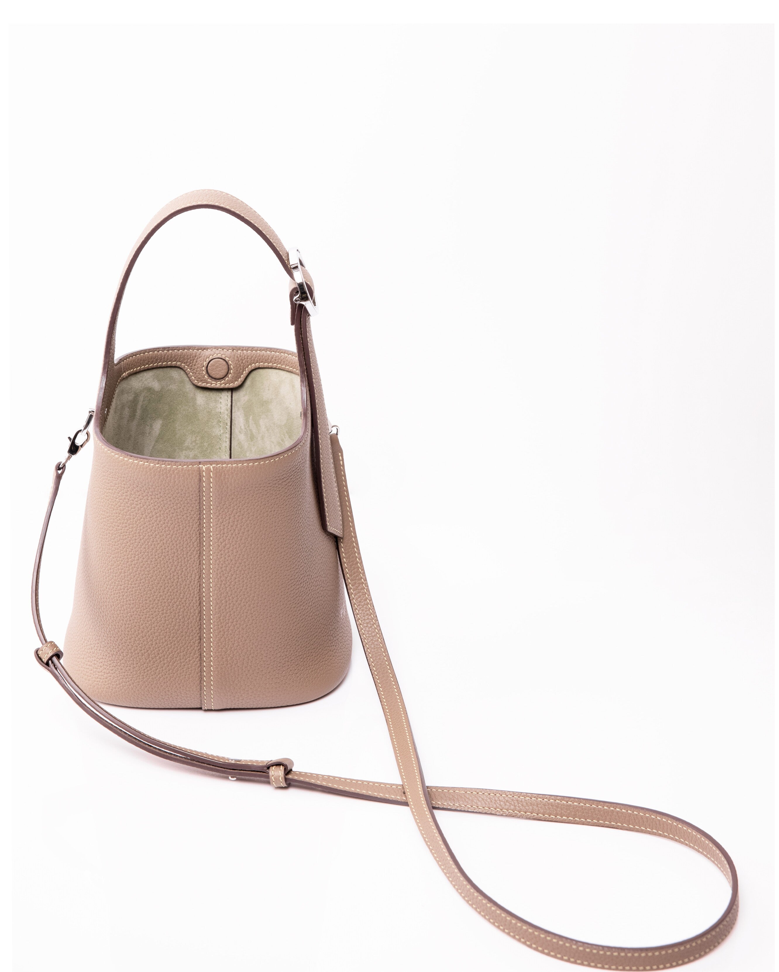 BLAVA Togo Leather Bucket Bag