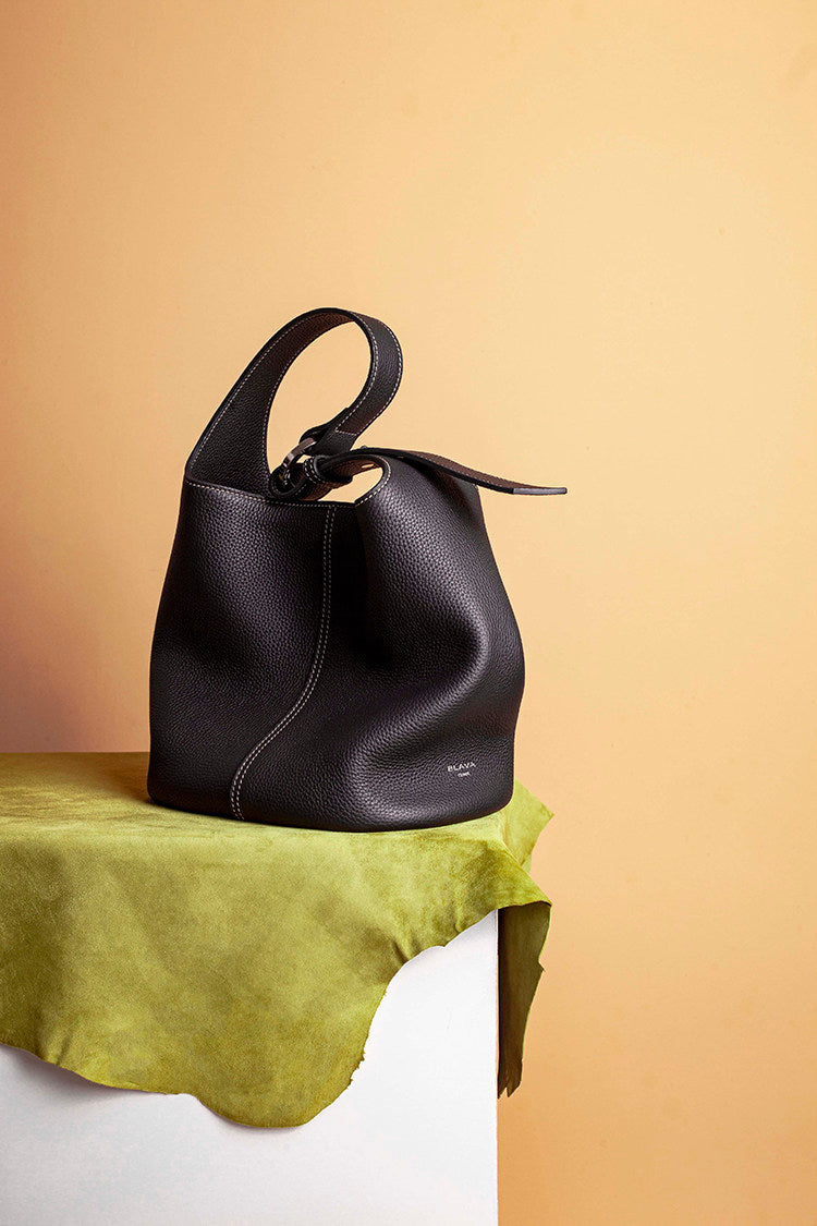 BLAVA Leather Bucket Bag