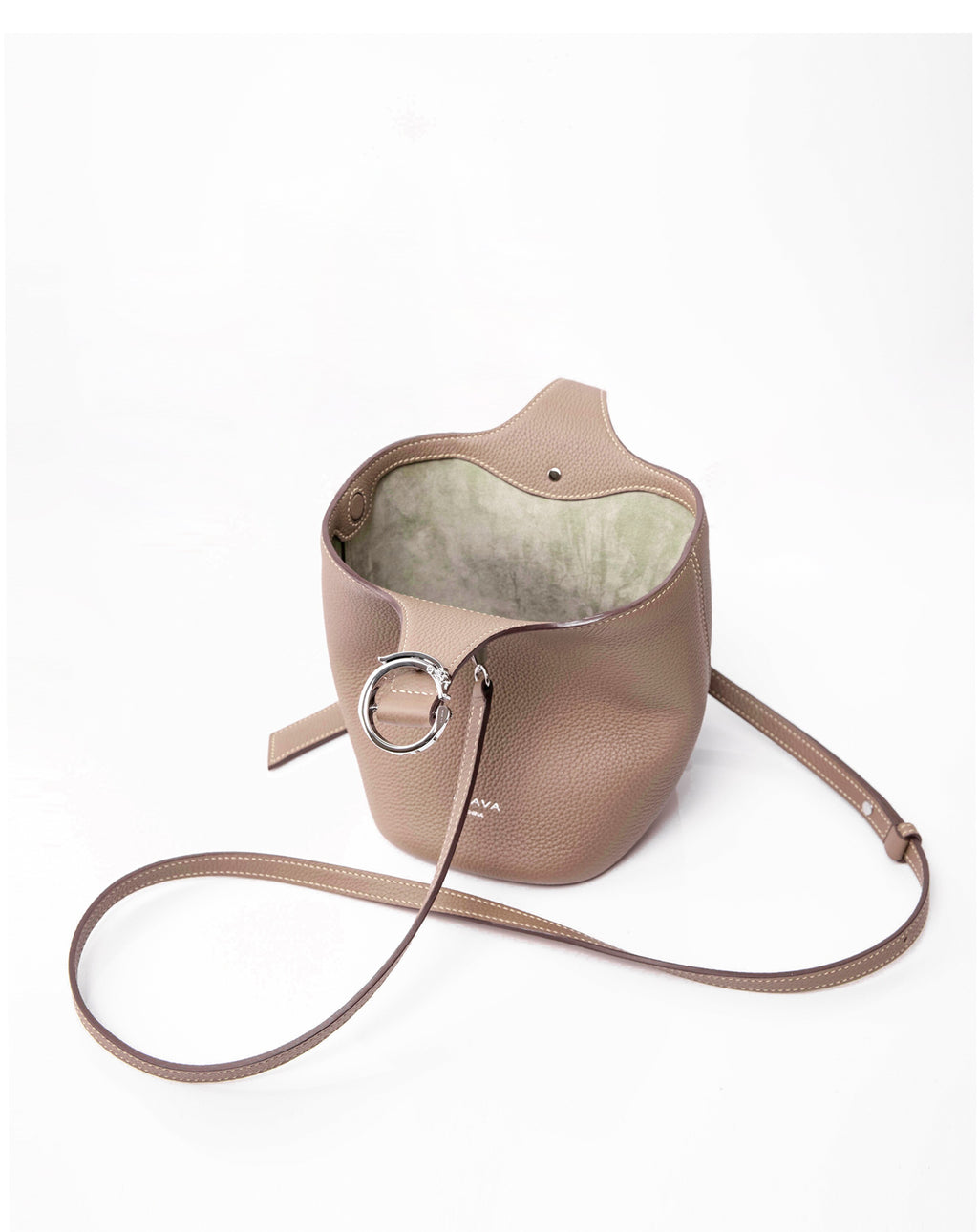 BLAVA Togo Leather Bucket Bag