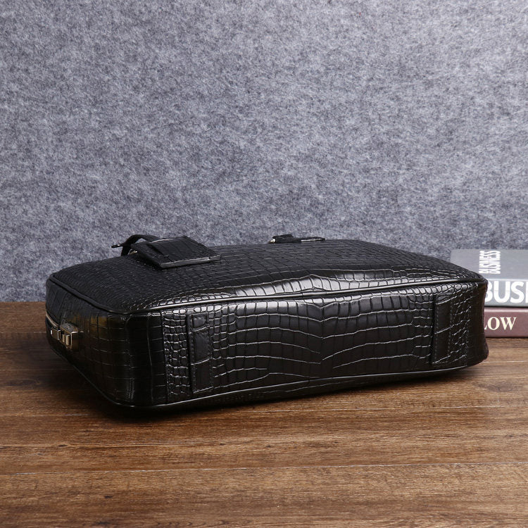 Men's Crocodile Leather Briefcase