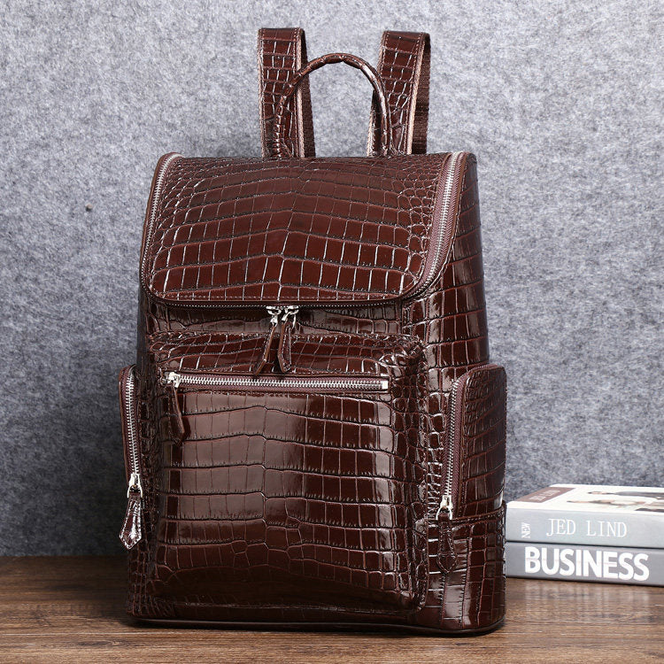 Men's Crocodile Leather Backpack