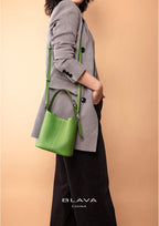 BLAVA Leather Bucket Bag