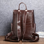 Men's Crocodile Leather Backpack