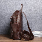 Men's Crocodile Leather Backpack