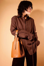 BLAVA Leather Bucket Bag