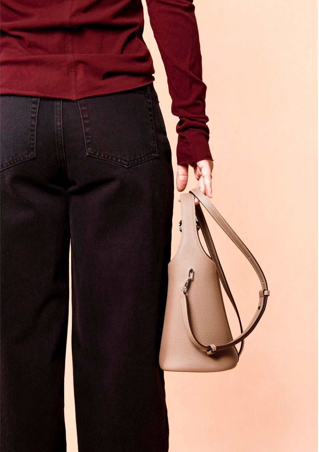BLAVA Togo Leather Bucket Bag