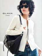 BLAVA Veg-Tanned Pocket Hobo Bag