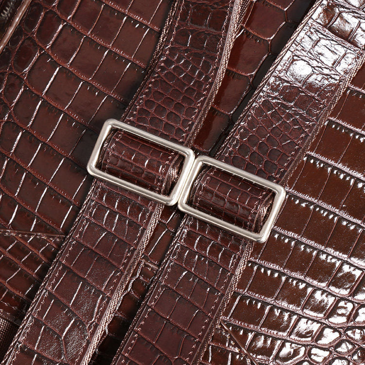 Men's Crocodile Leather Backpack
