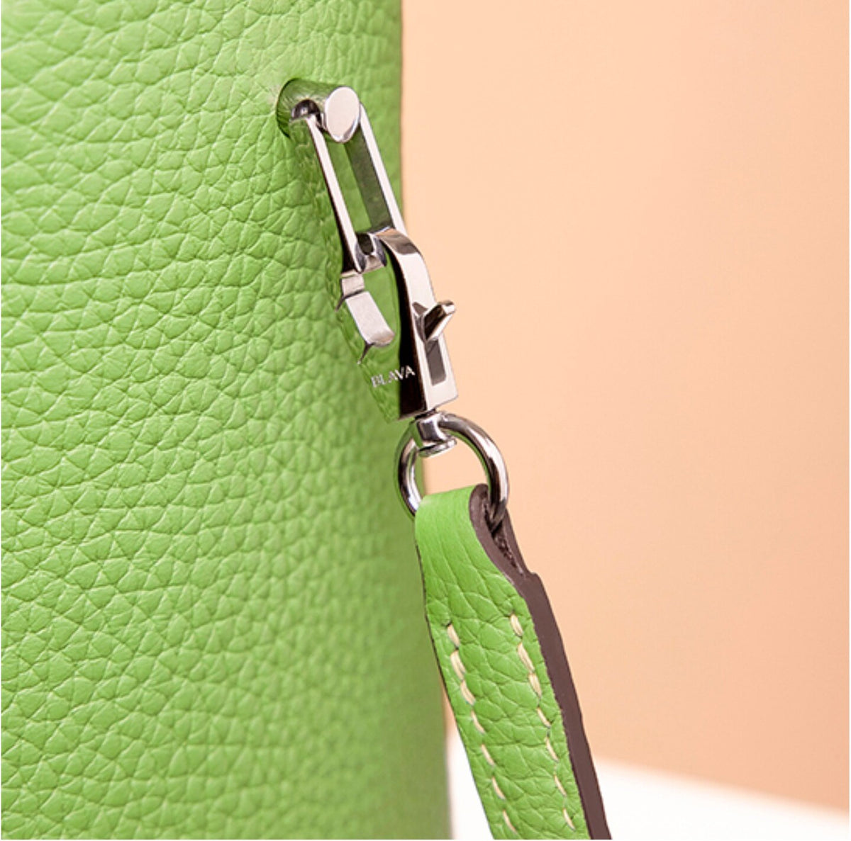 BLAVA Leather Bucket Bag
