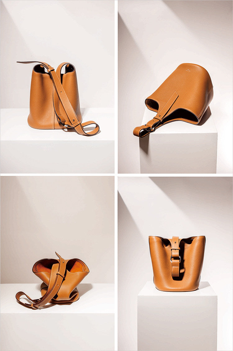 BLAVA Leather Bucket Bag