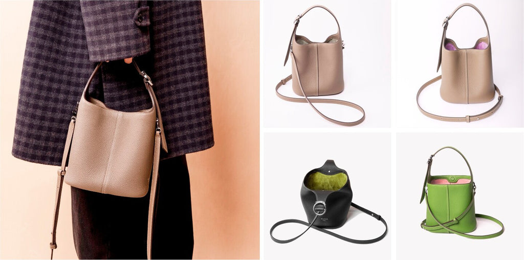BLAVA Leather Bucket Bag