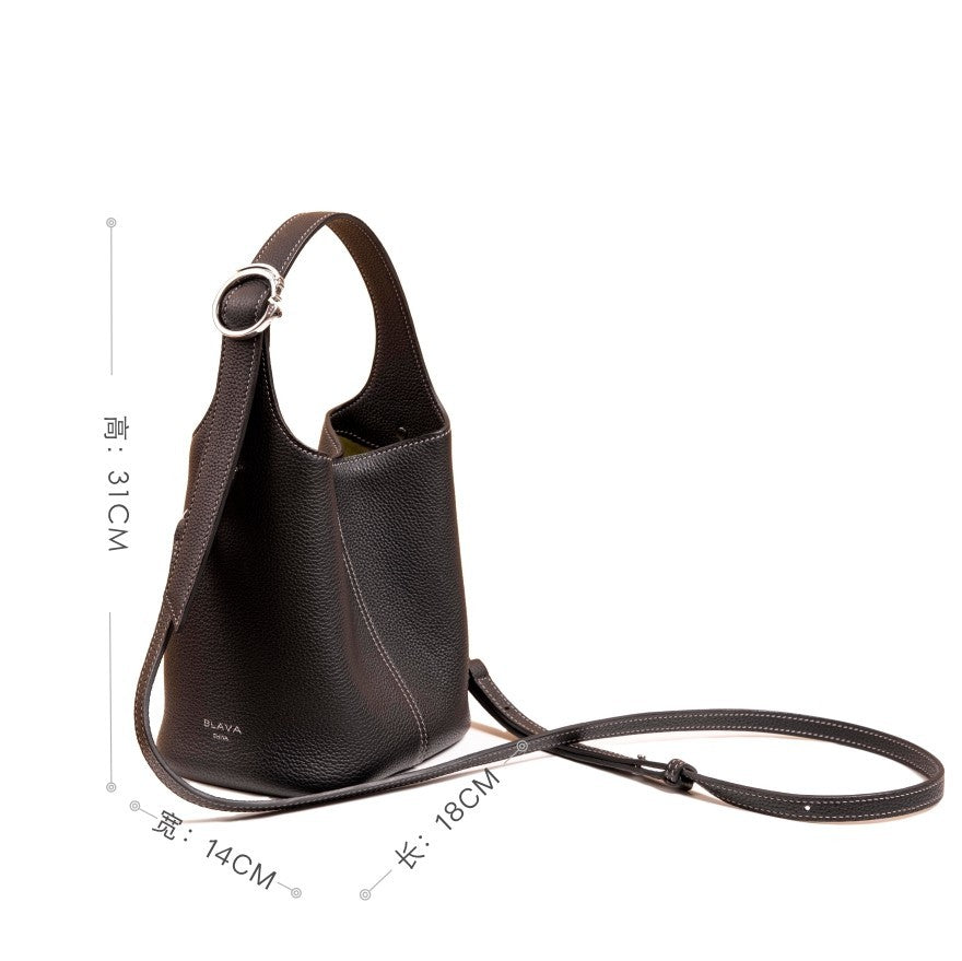 BLAVA Leather Bucket Bag