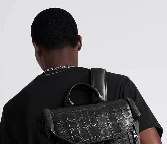 Men's Crocodile Leather Backpack
