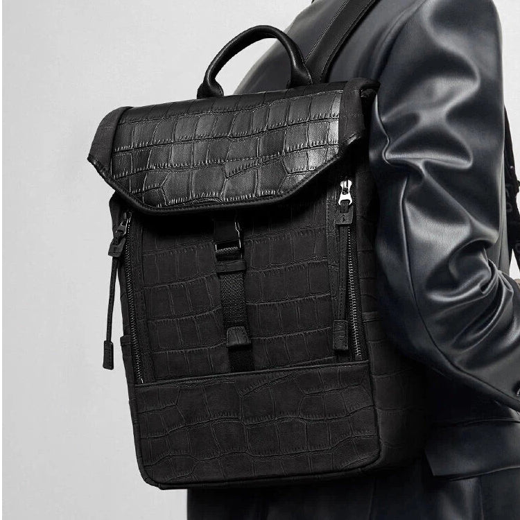 Men's Crocodile Leather Backpack