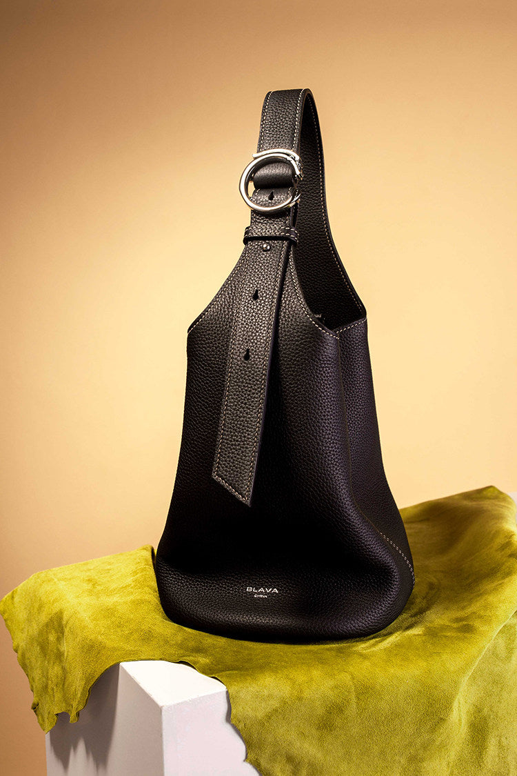 BLAVA Leather Bucket Bag