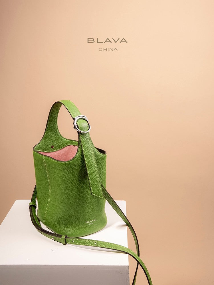 BLAVA Leather Bucket Bag