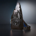Men's Crocodile Leather Sling Bag