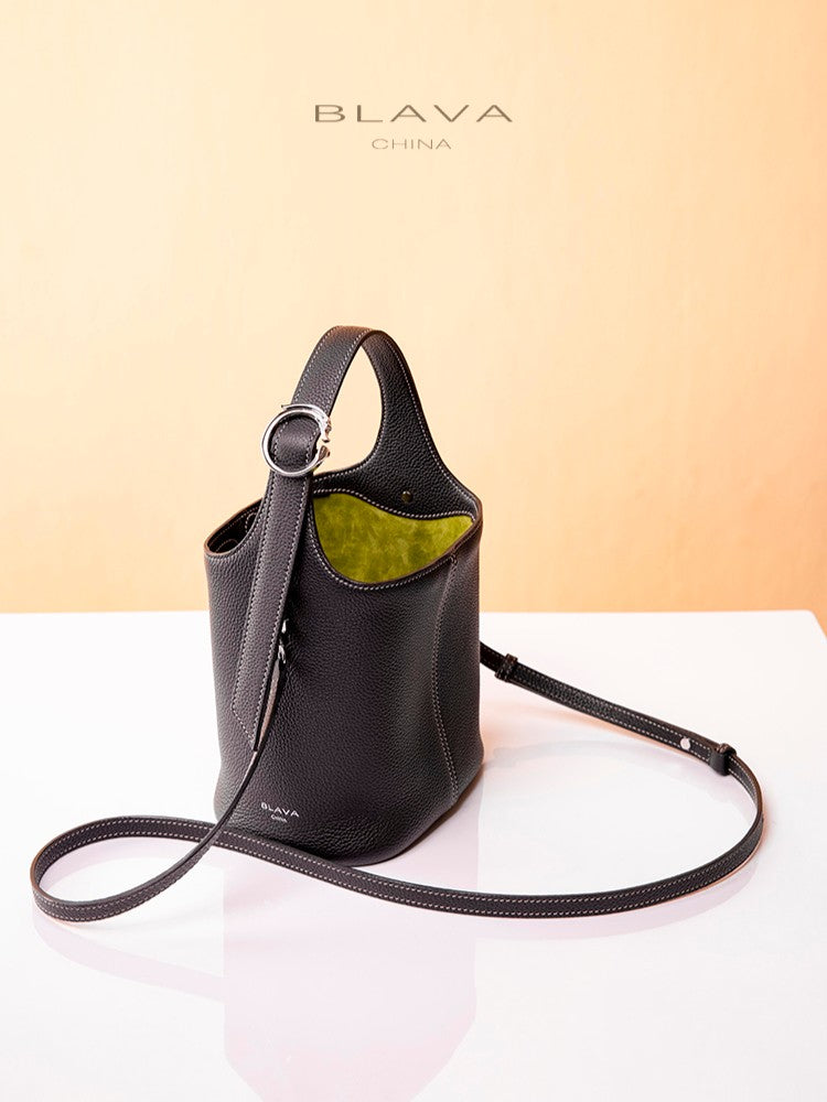 BLAVA Leather Bucket Bag