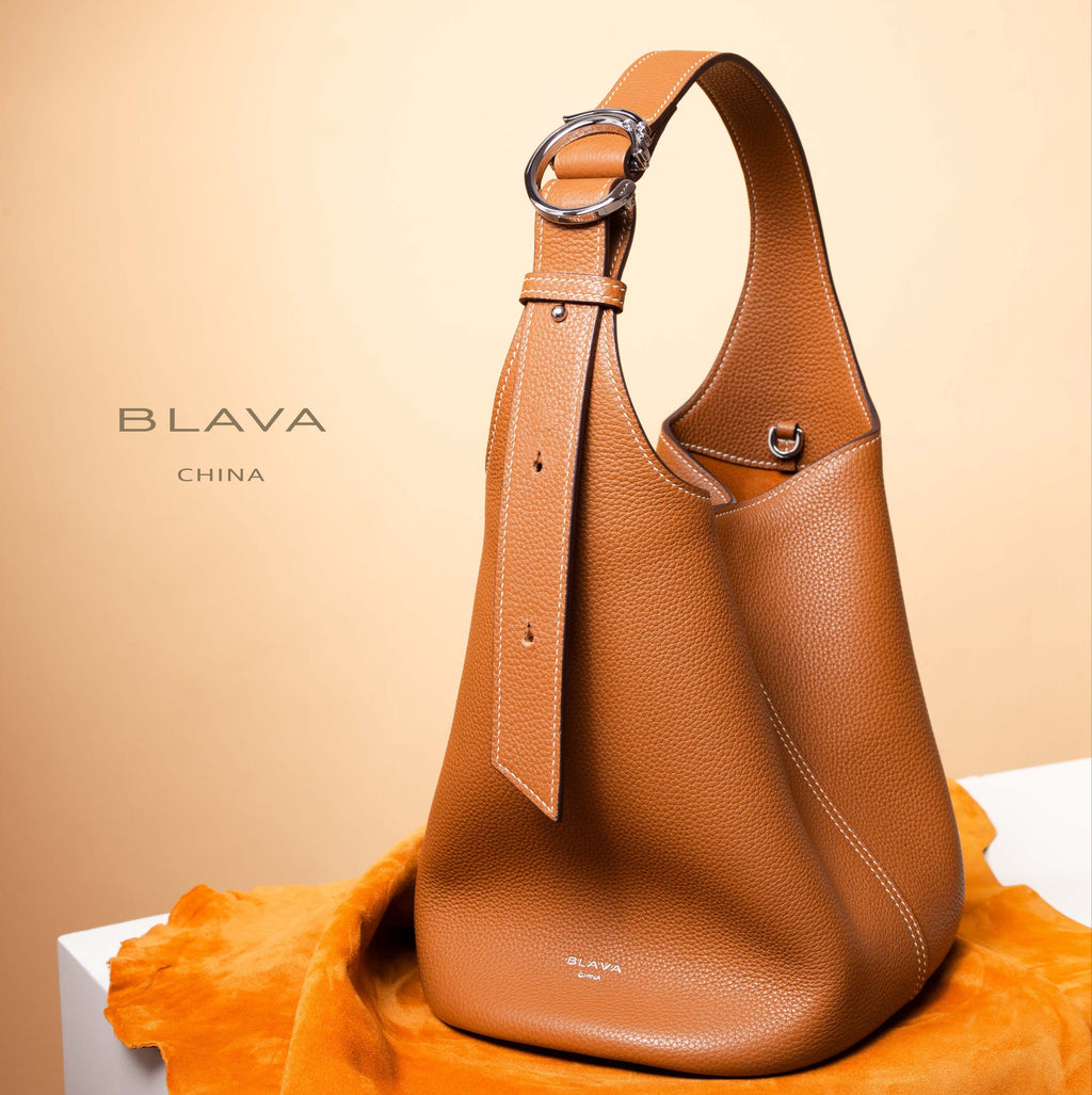 BLAVA Leather Bucket Bag