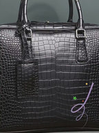 Men's Crocodile Leather Briefcase