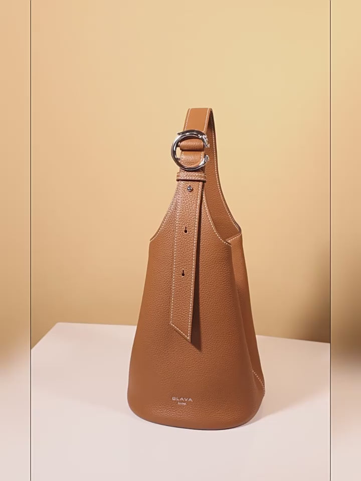 BLAVA Leather Bucket Bag